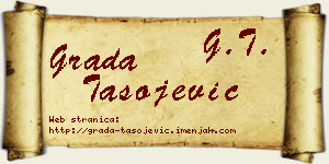 Grada Tasojević vizit kartica